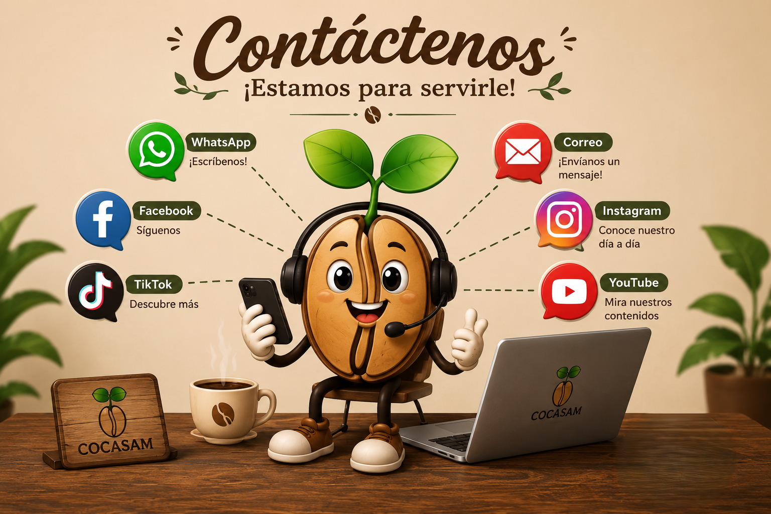 Fachada de las oficinas de COCASAM